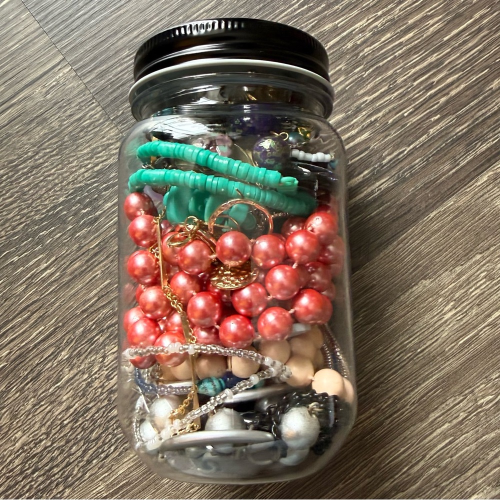 Semi Small Jar of Mystery Jewelry